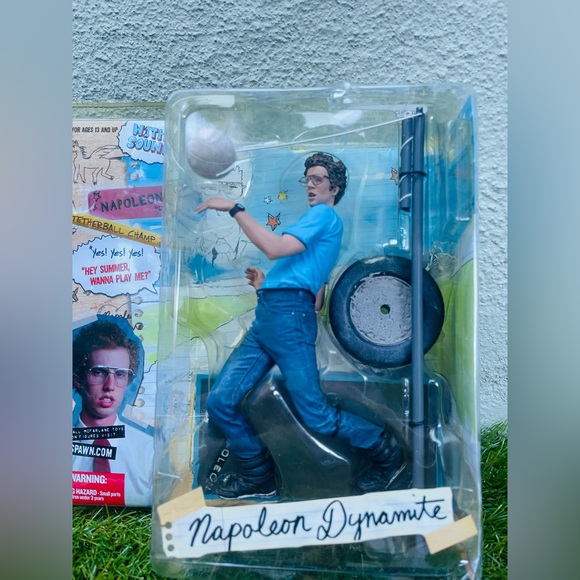 Rare Napoleon Dynamite Tetherball Champ Figurine NWT Spawn.com - Picture 2 of 6